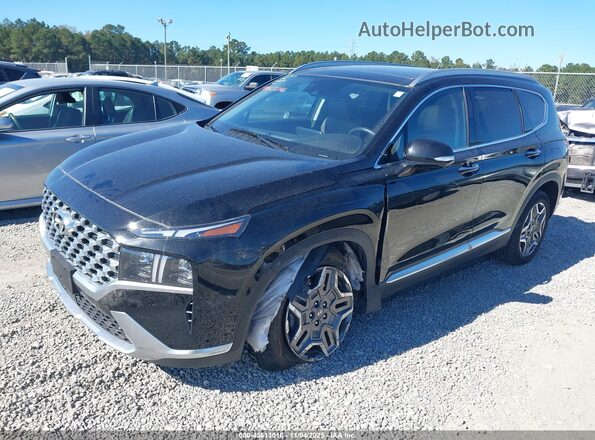 KM8S7DA2XPU099033 2023 HYUNDAI SANTA FE PLUG-IN HYBRID Черный Передняя левая четверть
