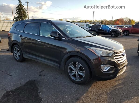 KM8SMDHFXGU138625 2016 HYUNDAI SANTA Коричневый Передняя правая четверть
