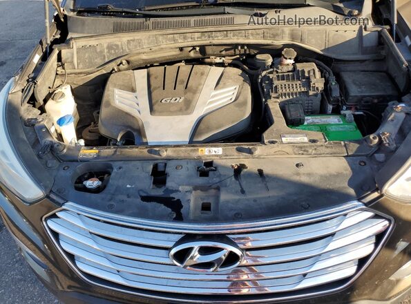 KM8SMDHFXGU138625 2016 HYUNDAI SANTA Коричневый Вид задней части салона