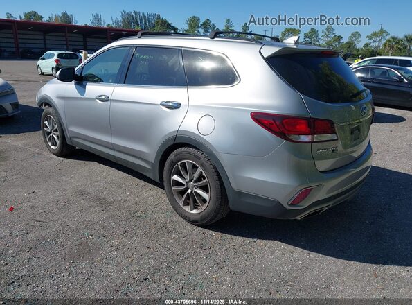 KM8SN4HF8KU307367 2019 HYUNDAI SANTA FE XL Silver Задня ліва чверть
