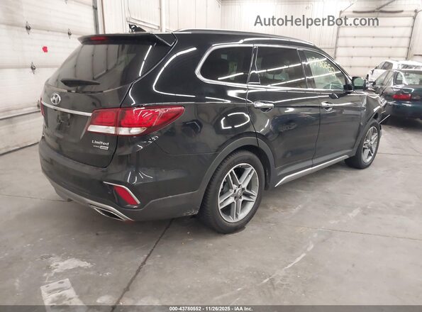 KM8SRDHF3KU310875 2019 HYUNDAI SANTA FE XL Black Հետևի աջ