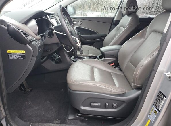KM8SRDHF7GU157702 2016 HYUNDAI SANTA Silver Widok wnętrza z przodu