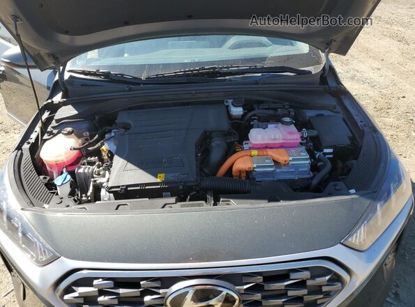 KMHC05LC0MU254740 2021 HYUNDAI IONIQ Gray Vista del compartimento del motor