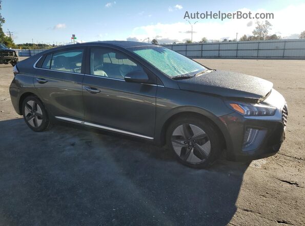 KMHC05LC0NU266436 2022 HYUNDAI IONIQ Gray Front right