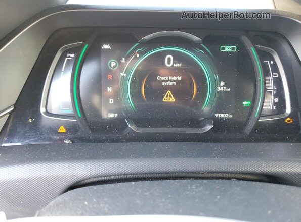 KMHC05LC0NU266436 2022 HYUNDAI IONIQ Gray Instrument cluster view