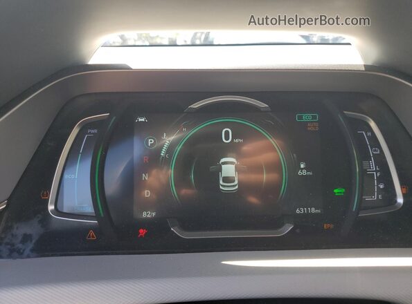 KMHC05LC2LU241597 2020 HYUNDAI IONIQ Silver Вид щитка приладів