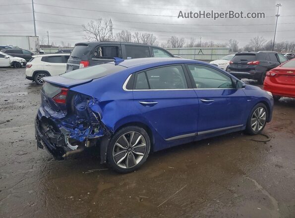KMHC05LC8KU138540 2019 HYUNDAI IONIQ Blue Trasero derecho
