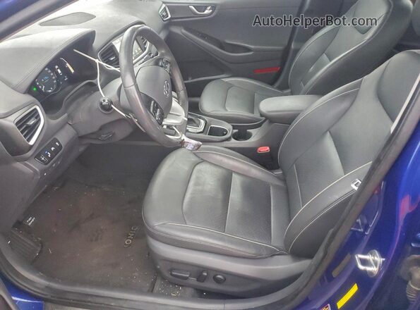 KMHC05LC8KU138540 2019 HYUNDAI IONIQ Blue Vista interior delantera