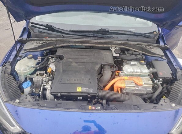 KMHC05LC8KU138540 2019 HYUNDAI IONIQ Blue Vista interior trasera