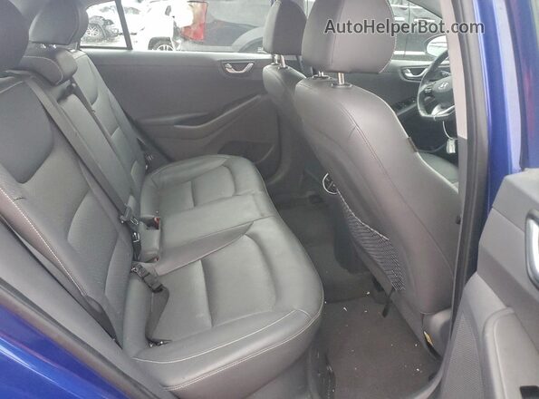 KMHC05LC8KU138540 2019 HYUNDAI IONIQ Blue Vista de los asientos traseros
