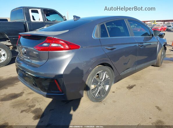 KMHC05LCXJU064259 2018 HYUNDAI IONIQ HYBRID Silver Tył prawy