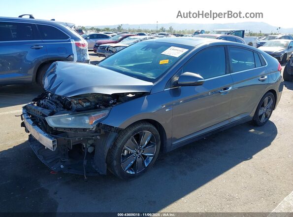 KMHC05LCXJU064259 2018 HYUNDAI IONIQ HYBRID Silver Przód lewy