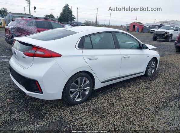KMHC05LCXKU138457 2019 HYUNDAI IONIQ HYBRID Белый Задняя правая четверть