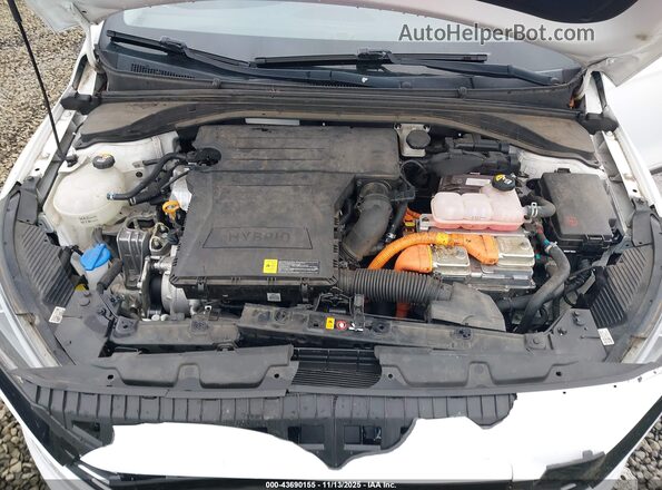 KMHC05LCXKU138457 2019 HYUNDAI IONIQ HYBRID Белый Вид сзади