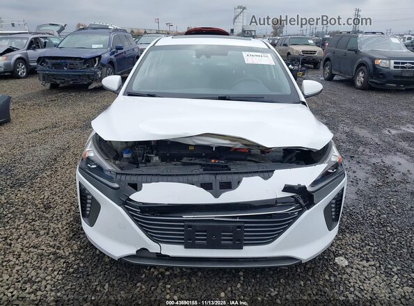 KMHC05LCXKU138457 2019 HYUNDAI IONIQ HYBRID Белый Вид щитка приборов