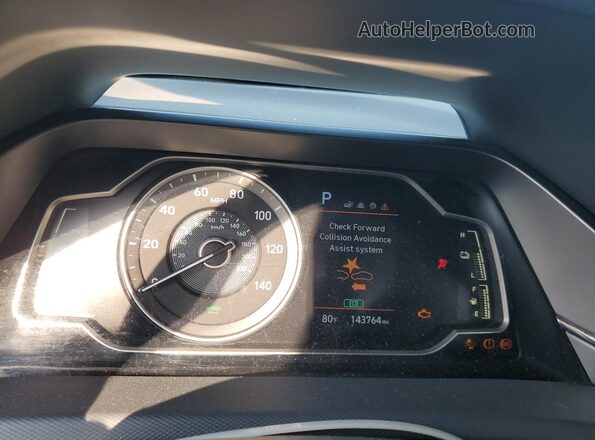 KMHC65LC0LU210833 2020 HYUNDAI IONIQ Silver Вид щитка приладів
