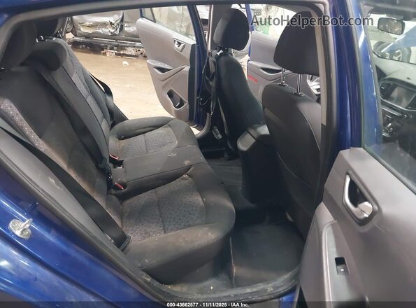 KMHC65LC1KU128365 2019 HYUNDAI IONIQ HYBRID Blue Vista de la etiqueta del VIN