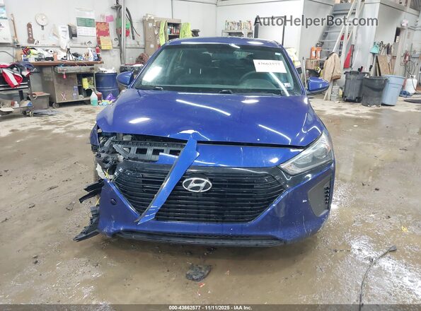 KMHC65LC1KU128365 2019 HYUNDAI IONIQ HYBRID Blue Vista del cuadro de instrumentos
