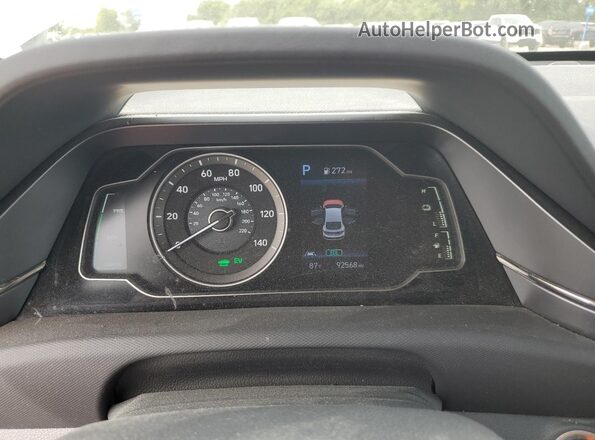 KMHC65LC1LU186185 2020 HYUNDAI IONIQ White ხელსაწყოთა პანელის ხედი