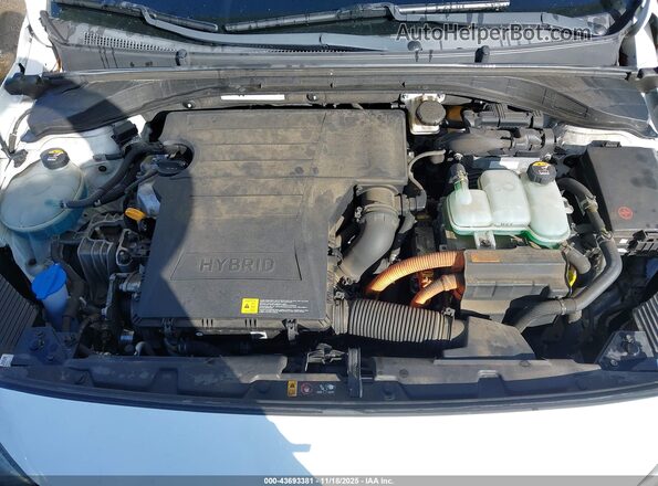 KMHC65LC2HU050123 2017 HYUNDAI IONIQ HYBRID White უკანა ხედი