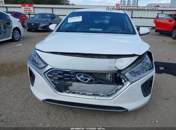 KMHC65LC2LU238830 2020 HYUNDAI IONIQ HYBRID White Vista del cuadro de instrumentos
