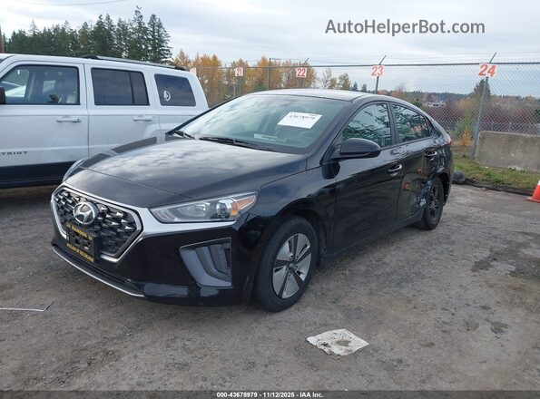 KMHC65LC5NU274286 2022 HYUNDAI IONIQ HYBRID Black Vista tres cuartos delantera izquierda