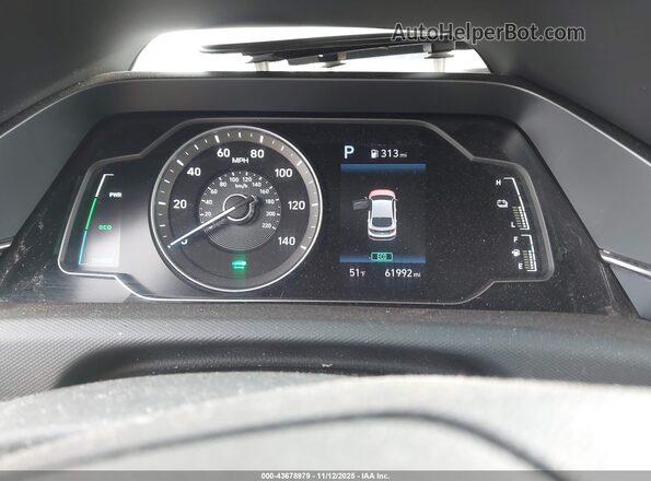 KMHC65LC5NU274286 2022 HYUNDAI IONIQ HYBRID Black Vista de los asientos traseros