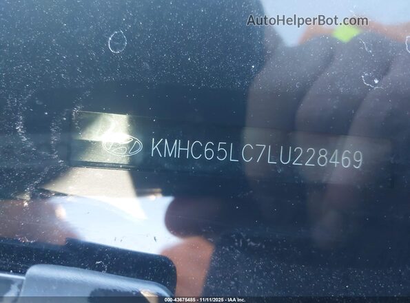 KMHC65LC7LU228469 2020 HYUNDAI IONIQ HYBRID Black ძრავის განყოფილების ხედი