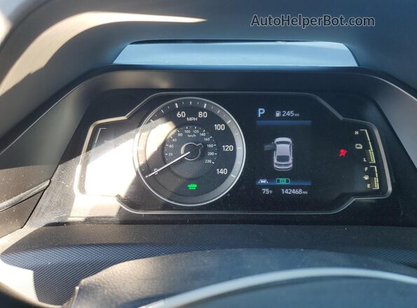 KMHC65LC7LU234062 2020 HYUNDAI IONIQ Black ხელსაწყოთა პანელის ხედი