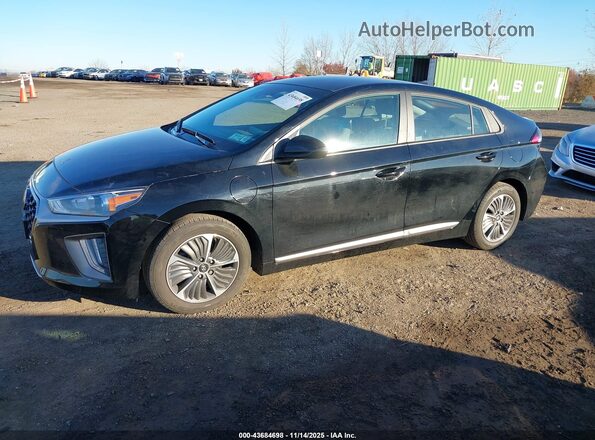 KMHC65LD1NU281874 2022 HYUNDAI IONIQ PLUG-IN HYBRID Black Առջևի ձախ երեք քառորդ տեսարան