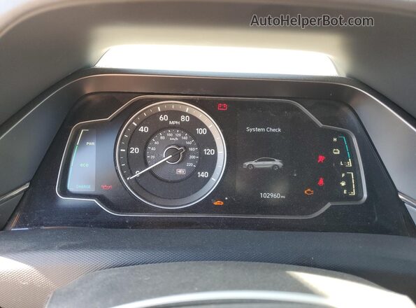KMHC65LD8LU214203 2020 HYUNDAI IONIQ Black Սարքավորումների վահանակի տեսք