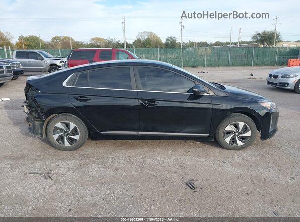 KMHC75LC1JU064839 2018 HYUNDAI IONIQ HYBRID Black Widok wnętrza 360 stopni