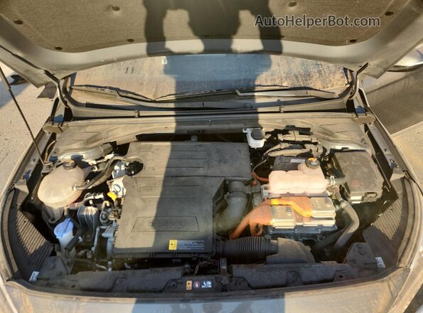 KMHC75LC1MU257268 2021 HYUNDAI IONIQ Gray Widok wnętrza z tyłu