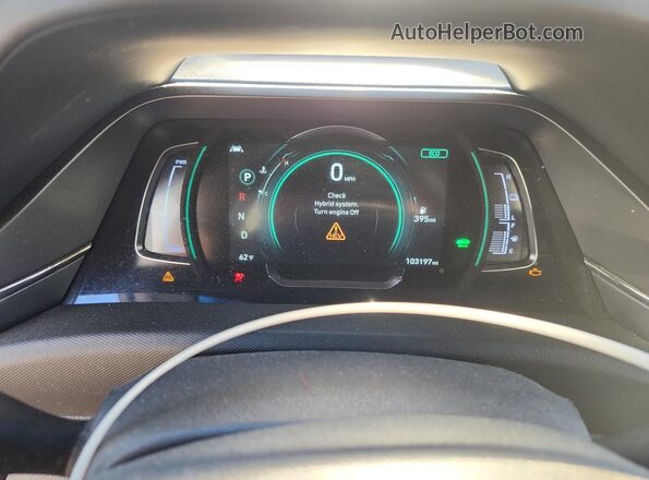 KMHC75LC1MU257268 2021 HYUNDAI IONIQ Gray Widok zestawu wskaźników