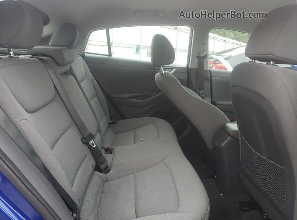 KMHC75LC1MU260879 2021 HYUNDAI IONIQ Синий Вид задних сидений