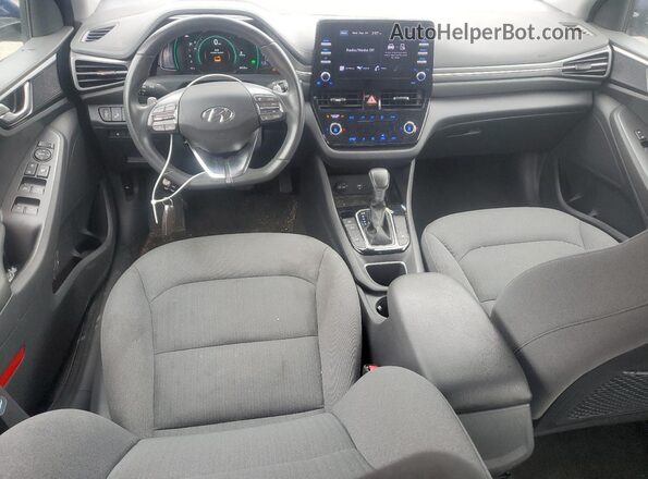 KMHC75LC1MU260879 2021 HYUNDAI IONIQ Синий Вид панели приборов