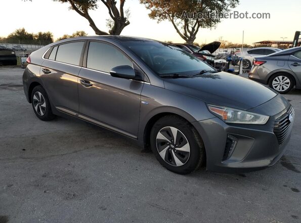 KMHC75LC2JU096859 2018 HYUNDAI IONIQ Gray წინა მარჯვენა