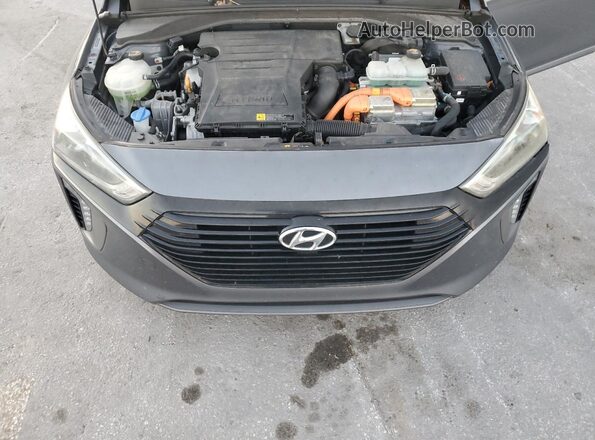 KMHC75LC2JU096859 2018 HYUNDAI IONIQ Gray ძრავის განყოფილების ხედი
