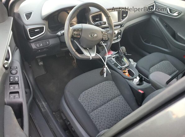 KMHC75LC2JU096859 2018 HYUNDAI IONIQ Gray წინა პანელის ხედი