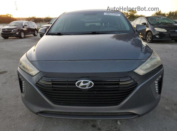 KMHC75LC2JU096859 2018 HYUNDAI IONIQ Gray წინა ხედი