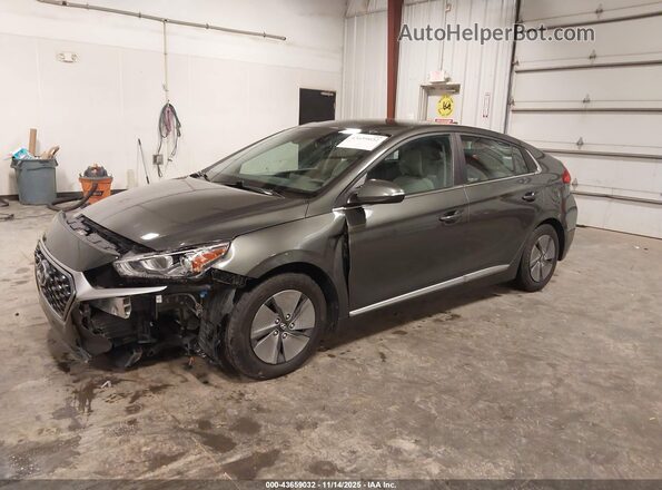 KMHC75LC2NU266871 2022 HYUNDAI IONIQ HYBRID Серый Передняя левая четверть