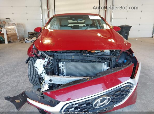 KMHC75LC4LU206989 2020 HYUNDAI IONIQ HYBRID Red Вид щитка приладів