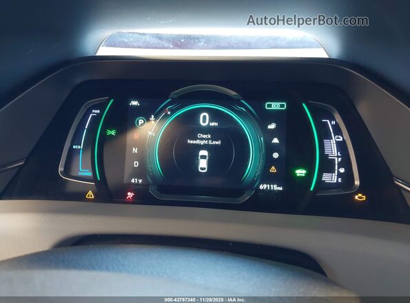 KMHC75LC4LU206989 2020 HYUNDAI IONIQ HYBRID Red Вид задніх сидінь
