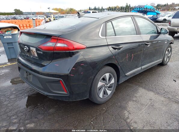 KMHC75LC6HU028722 2017 HYUNDAI IONIQ HYBRID Black Tył prawy