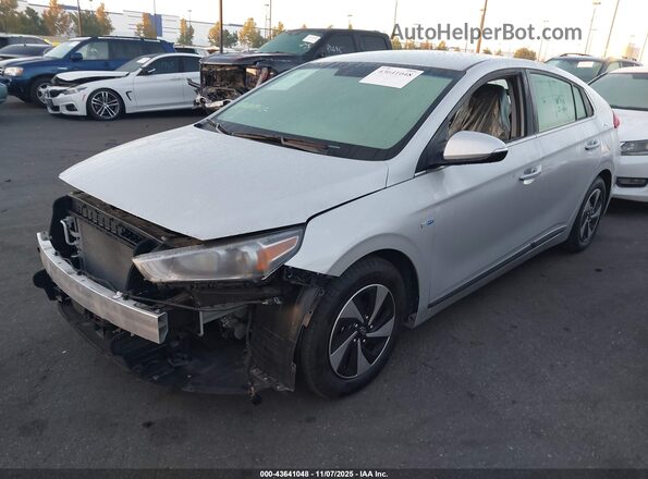 KMHC75LC6JU066358 2018 HYUNDAI IONIQ HYBRID Silver Przód lewy