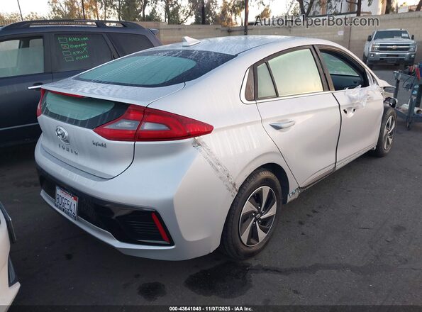 KMHC75LC6JU066358 2018 HYUNDAI IONIQ HYBRID Silver Tył prawy