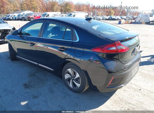 KMHC75LC6JU090501 2018 HYUNDAI IONIQ HYBRID Black უკანა მარცხენა