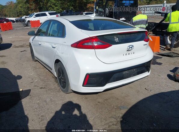 KMHC75LC8HU040743 2017 HYUNDAI IONIQ HYBRID White Rear left