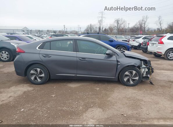 KMHC75LC8JU103944 2018 HYUNDAI IONIQ HYBRID Gray სალონის 360-გრადუსიანი ხედი