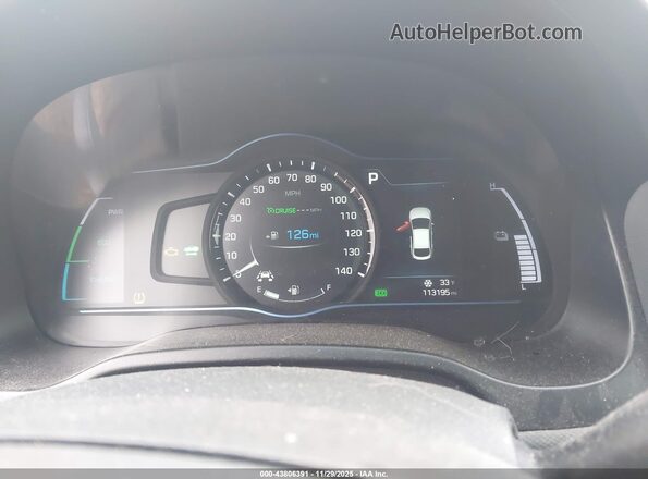 KMHC75LC8JU103944 2018 HYUNDAI IONIQ HYBRID Gray უკანა სავარძლების ხედი